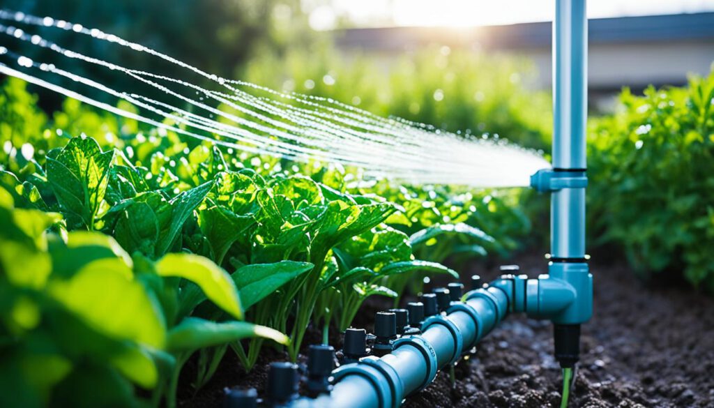 automatische Bewässerung für den Biogarten