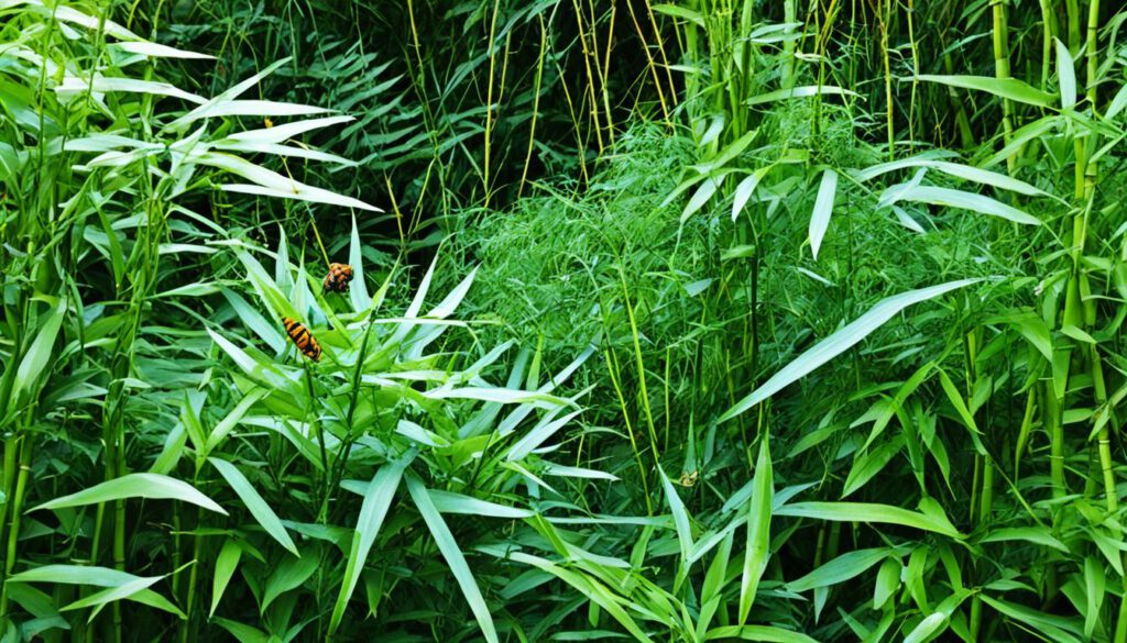 Artenvielfalt im Bambusgarten