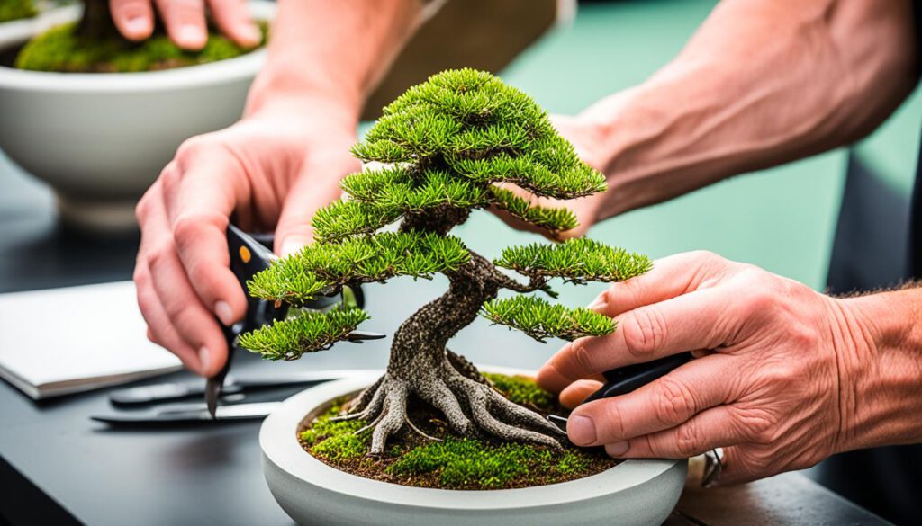 Bonsai Formung Techniken