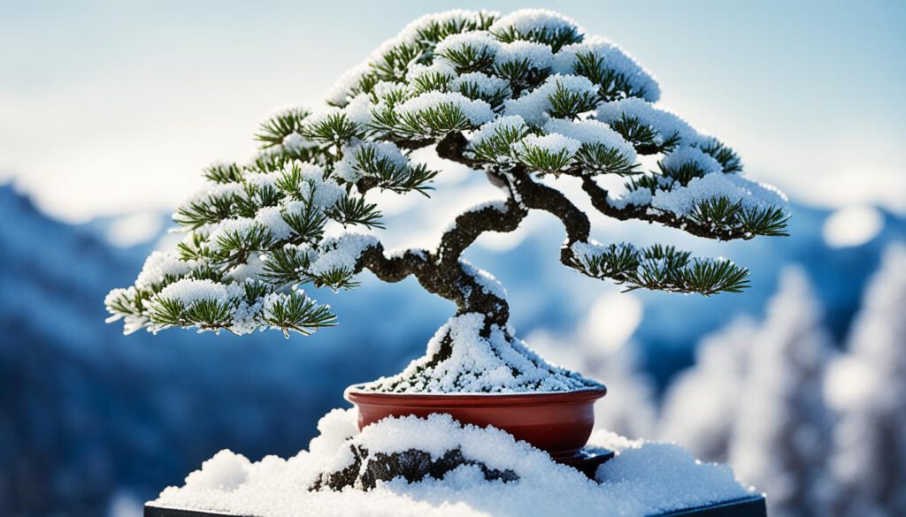Winterpflege Tannen-Bonsai