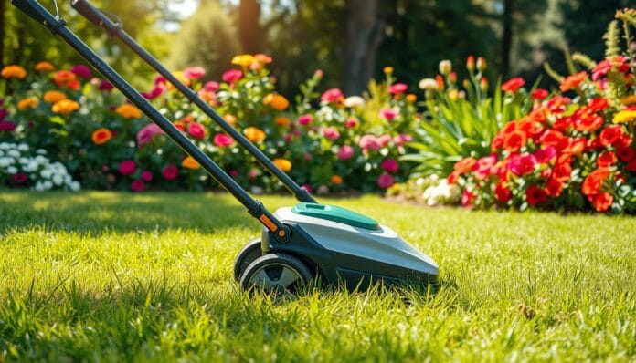 Akku-Rasenmäher