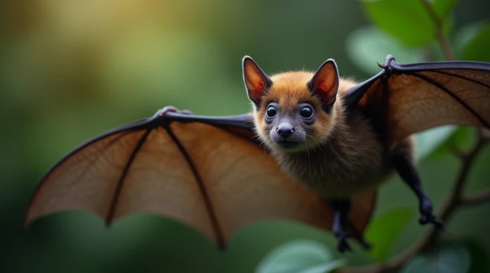 fledermaus im garten