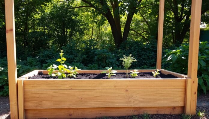Hochbeet Bau