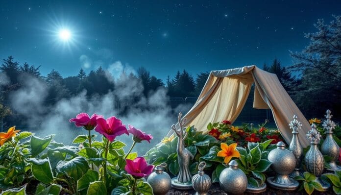 Nachtfrost im Garten