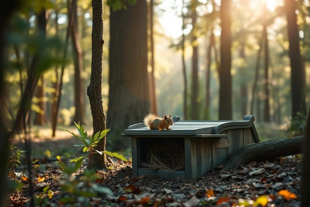Eichhörnchen im Wald