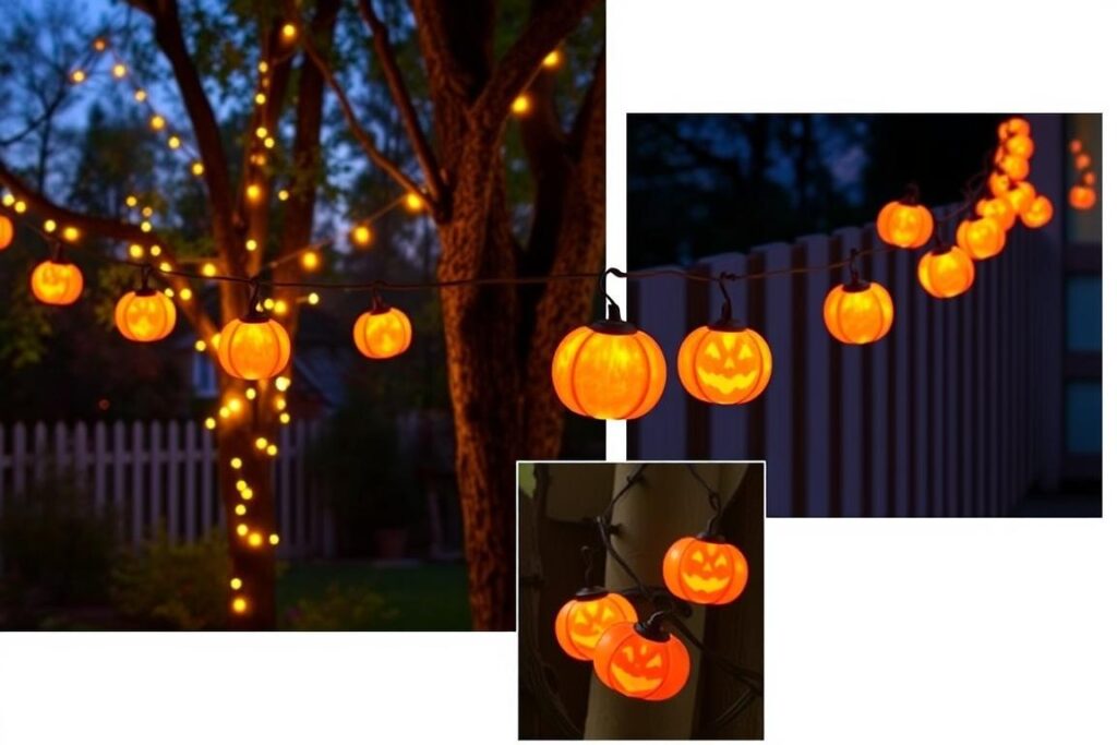 LED-Kürbis-Lichterkette für Halloween Gartendekoration LED-Kürbis-Lichterkette für Halloween Gartendekoration