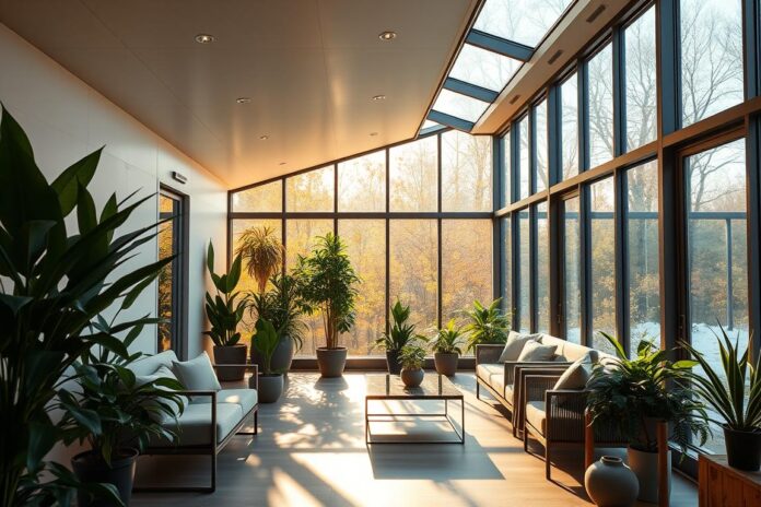 Strom im Wintergarten