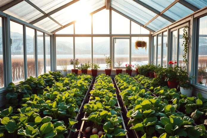 Winterernte aus dem Gewächshaus